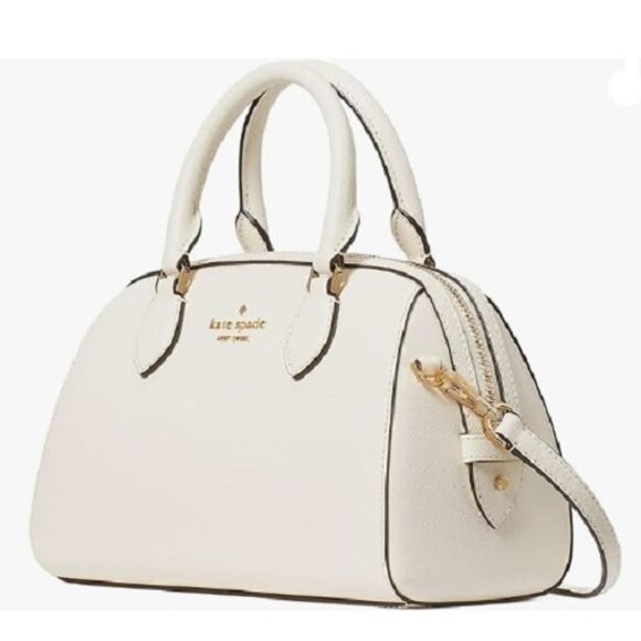 Kate Spade Madison Small Dolly Duffle Bag  Saffiano Leather | Meringue | NWT - Picture 2 of 8